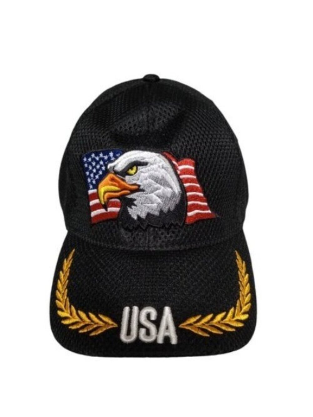 CAP - USA - Black Eagle Logo - Strapback Cap